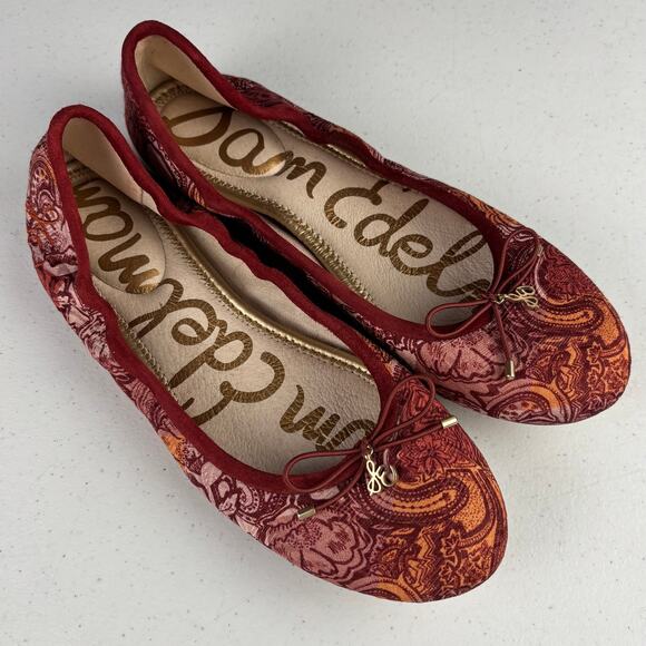 Sam Edelman Women's Felicia Patchwork Paisley Ballet Flats Size 9.5 - Picture 1 of 9